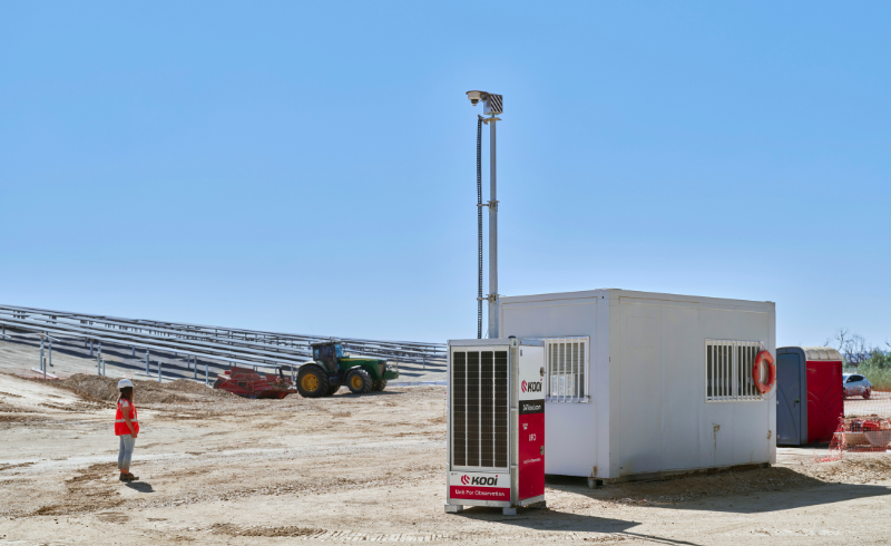 Base vie chantier solaire : protection contre les vols