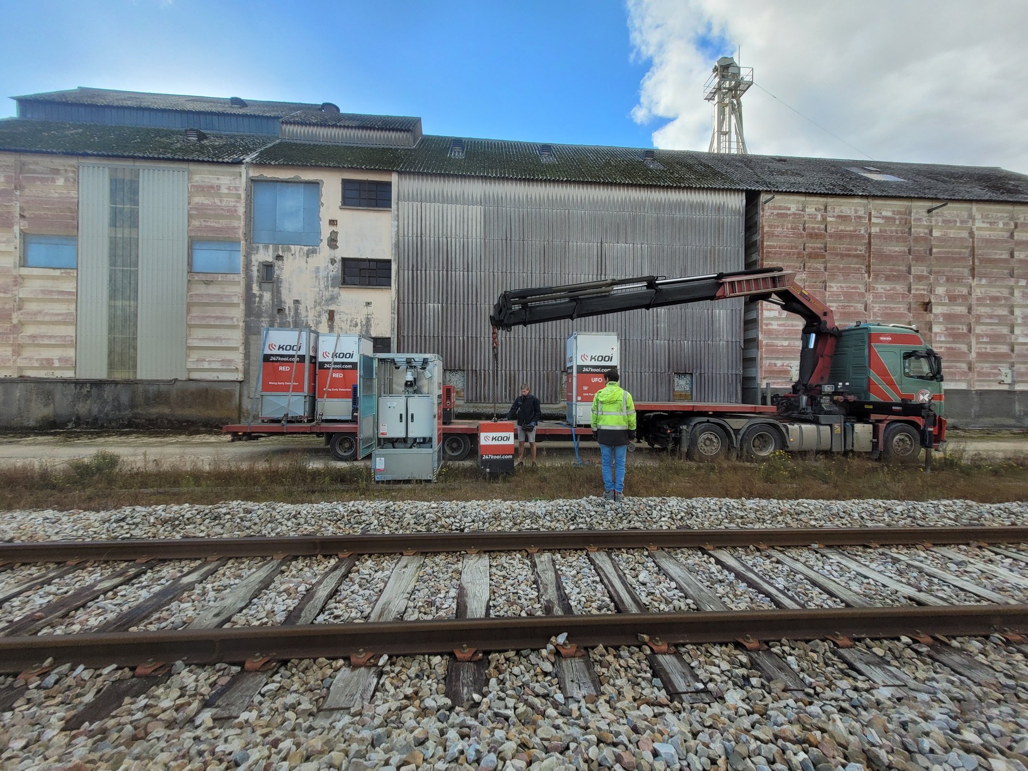 Vidéosurveillance chantier ferroviaire