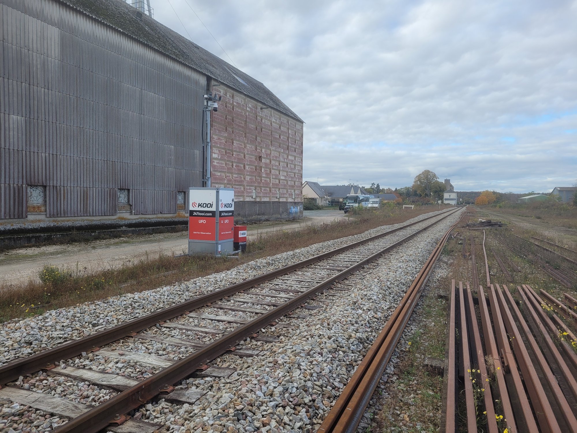 Chantier ferroviaire, sécurisation zone isolée