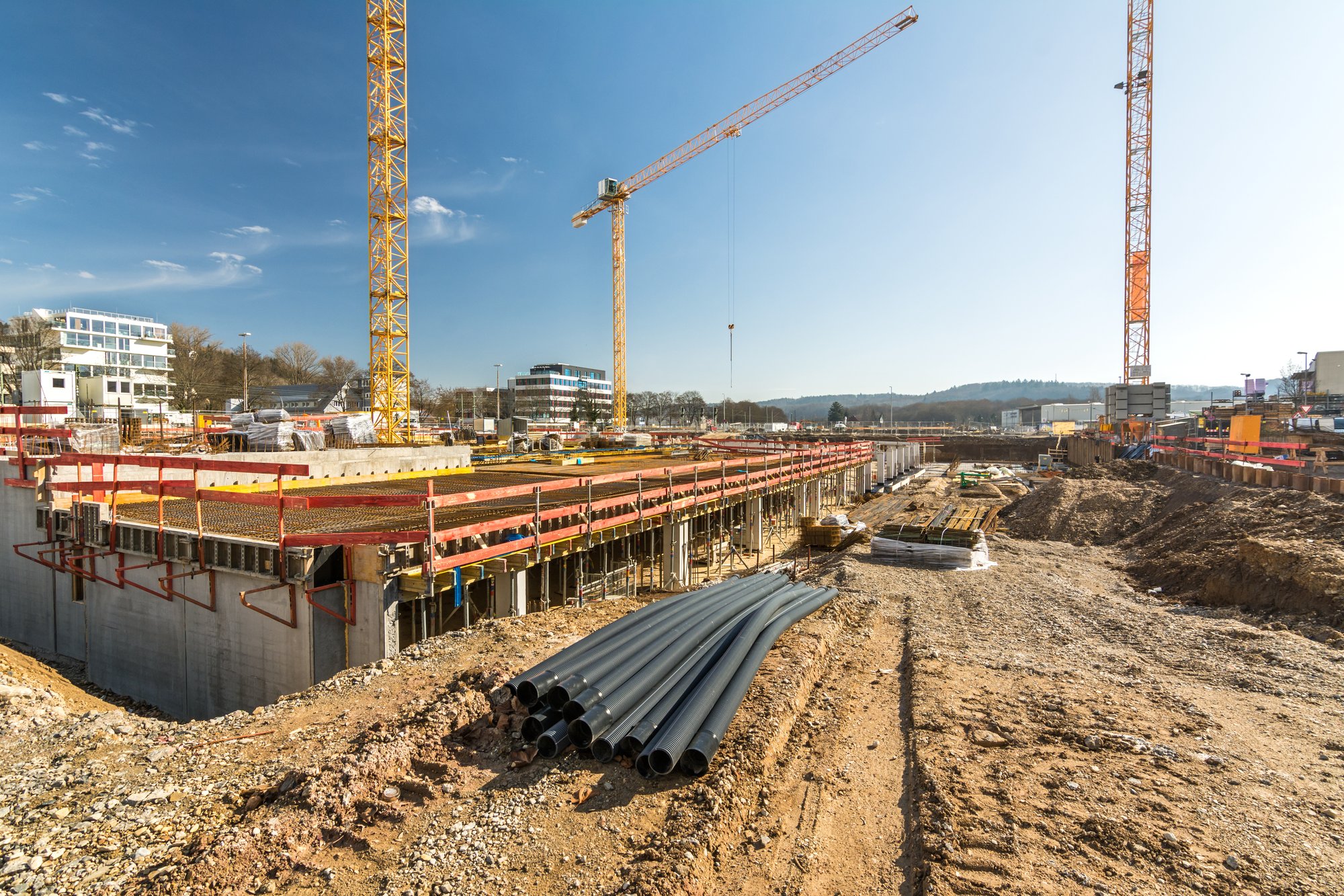 Engins de chantier câbles construction