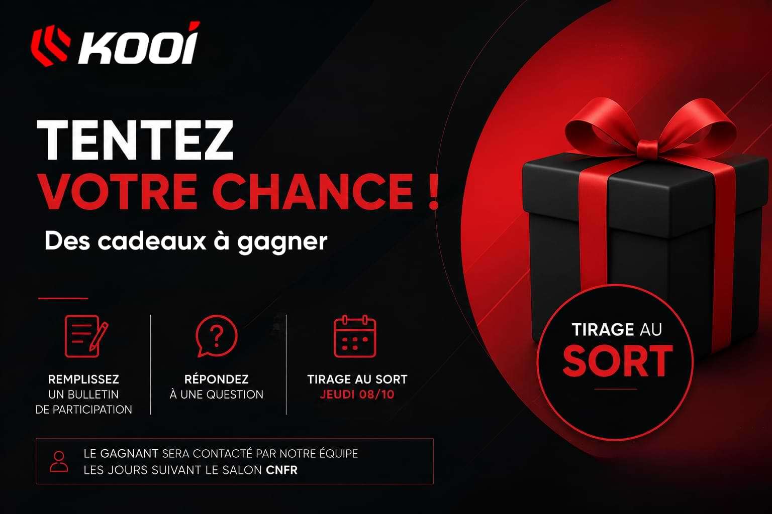 Tombola Kooi pendant le CNFR 2026