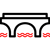 Icon of a bridge crossing water