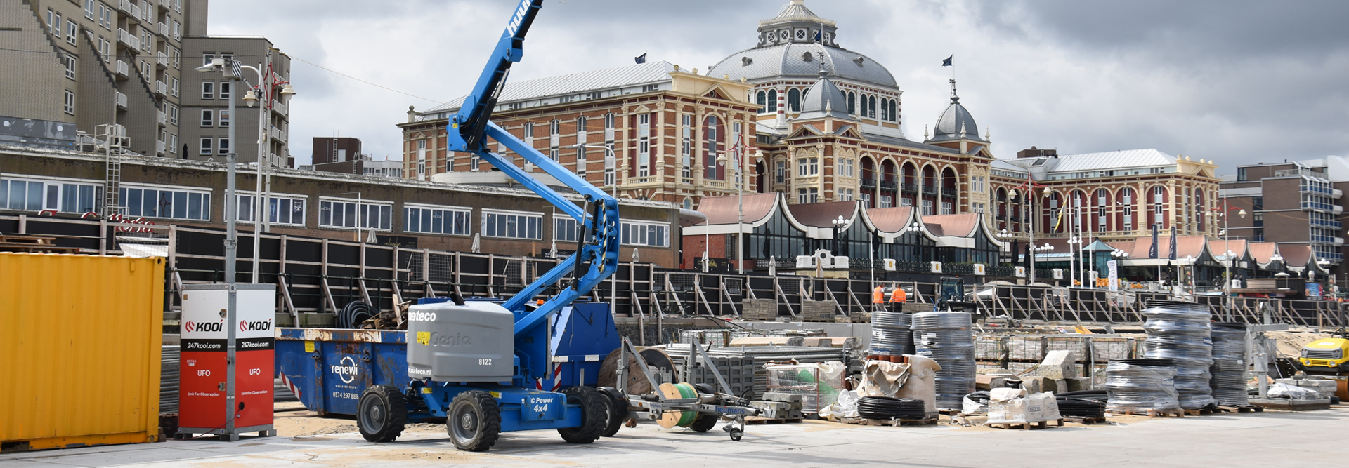 Chantier BTP avec vidéosurveillance Kooi