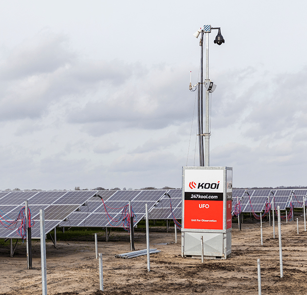 Parc solaire sécurisé par Kooi