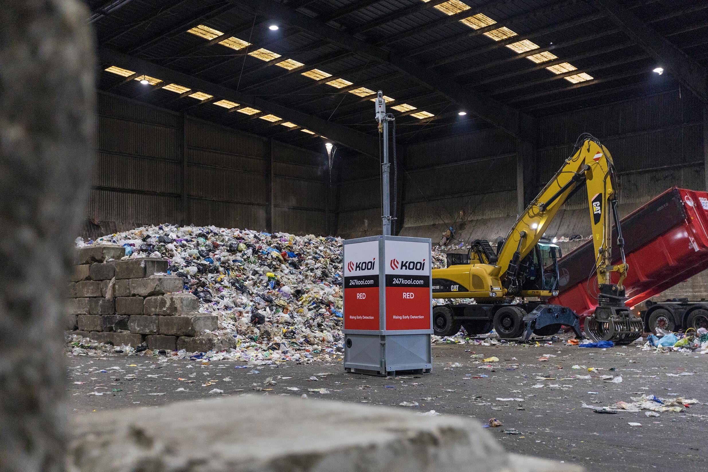 Early fire detection with Kooi RED at Grundon Waste Management