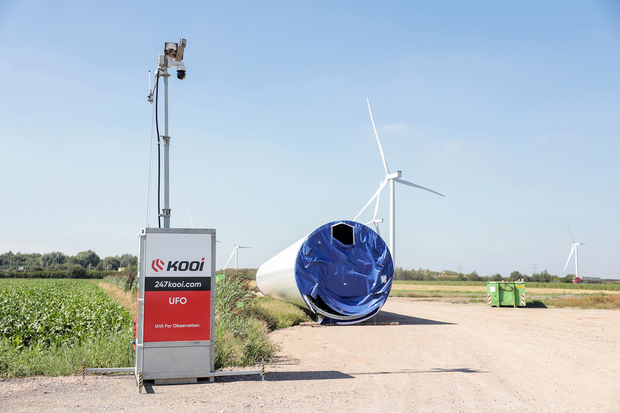 Vidéosurveillance parc éolien