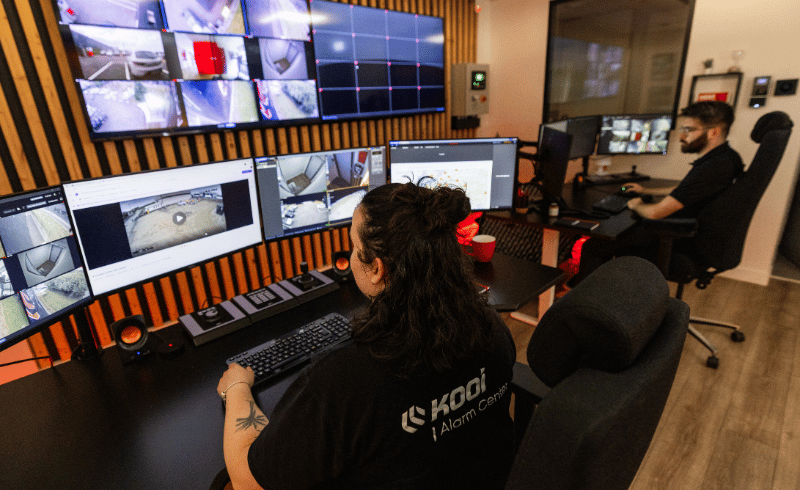 Centre alarme Kooi France, alerte chantier