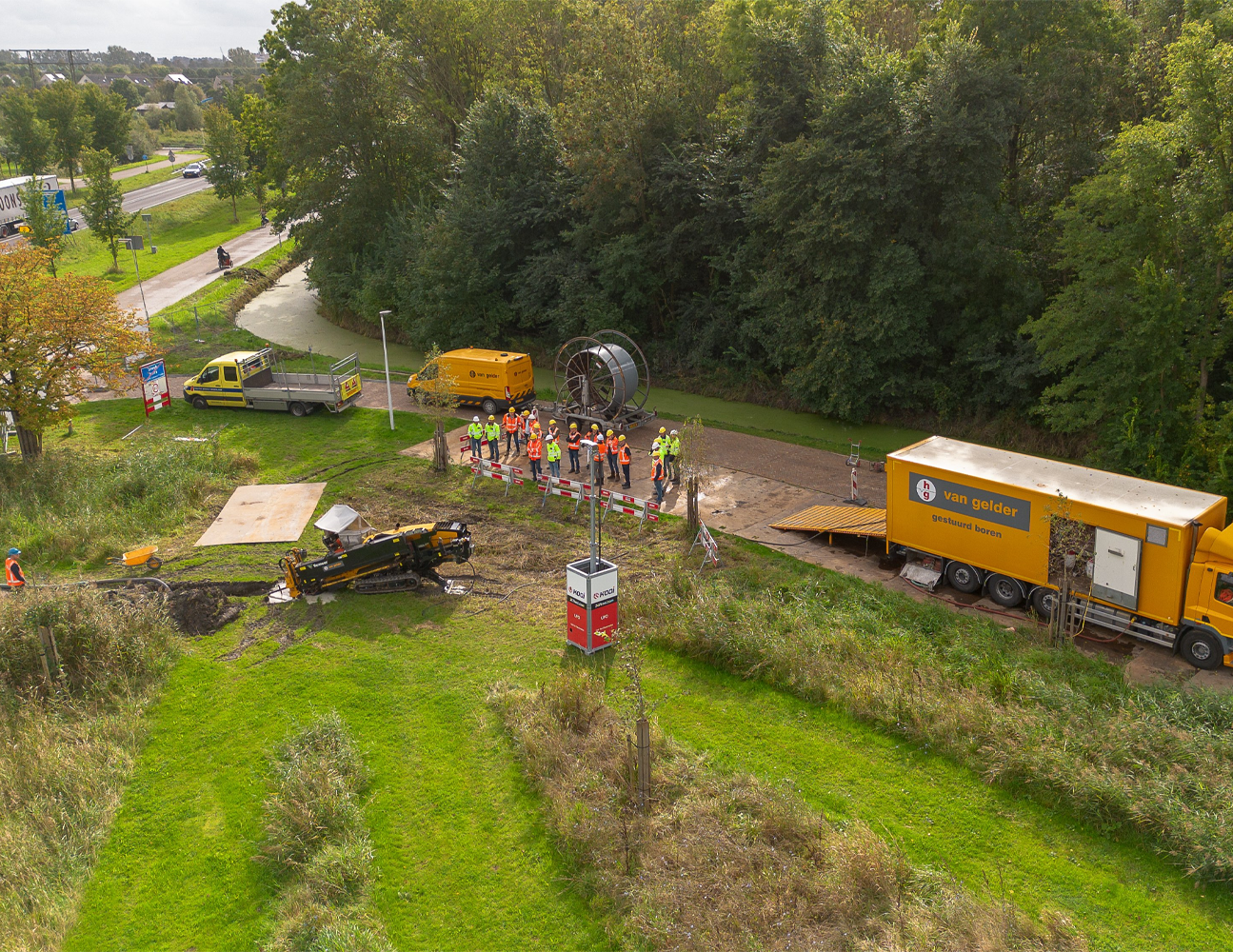 Boring op locatie bij Van Gelder