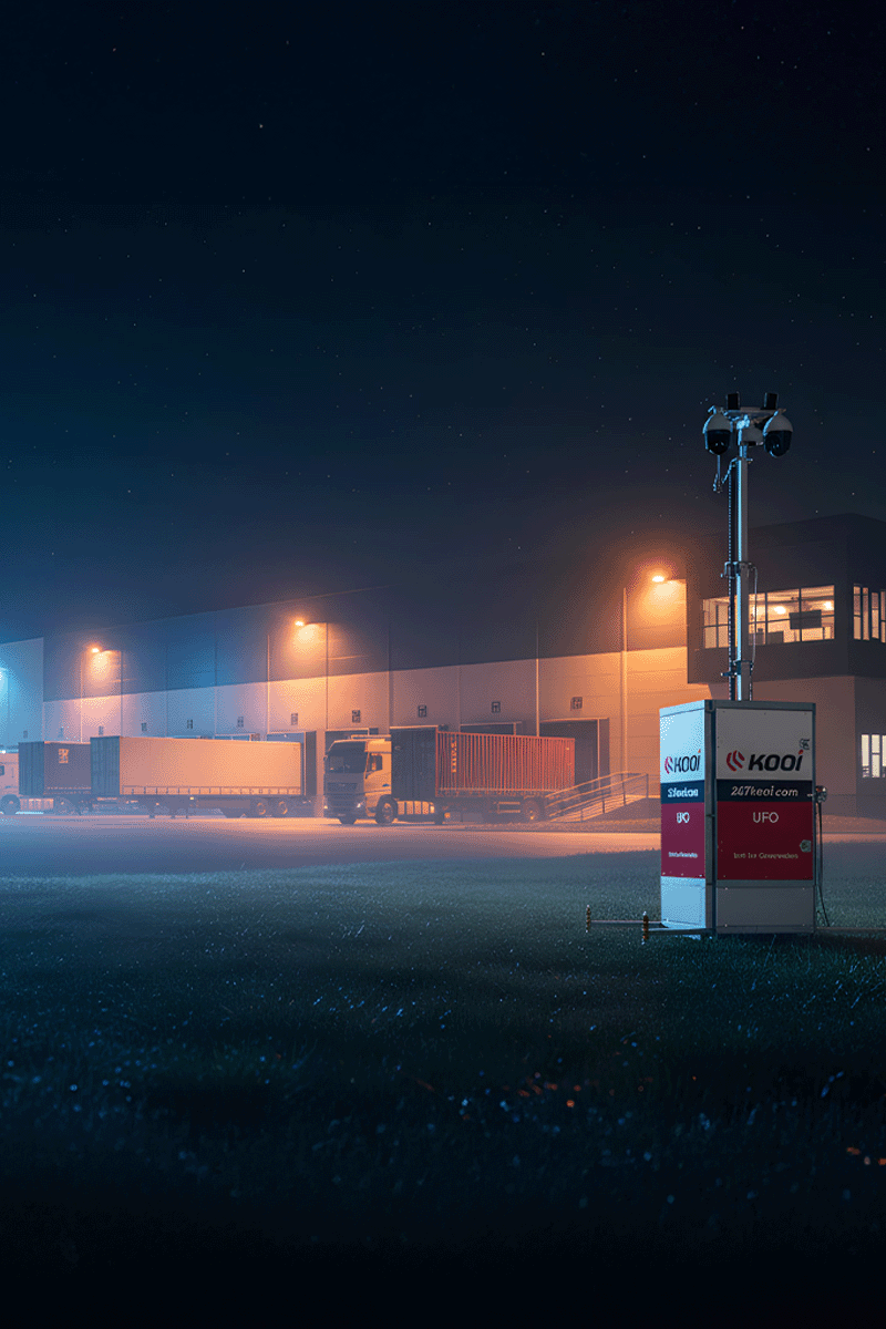 Logistiek gebouw in beveiliging