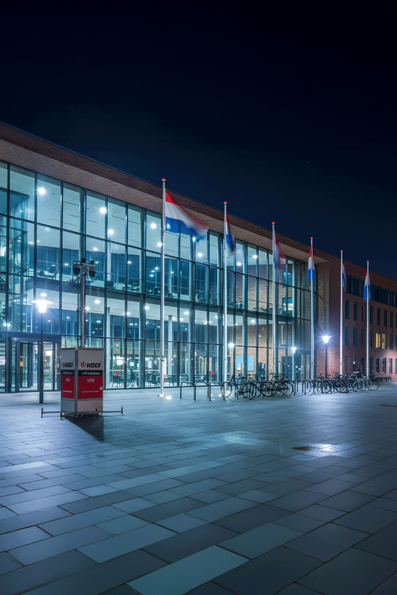 Overheidsgebouw in beveiliging