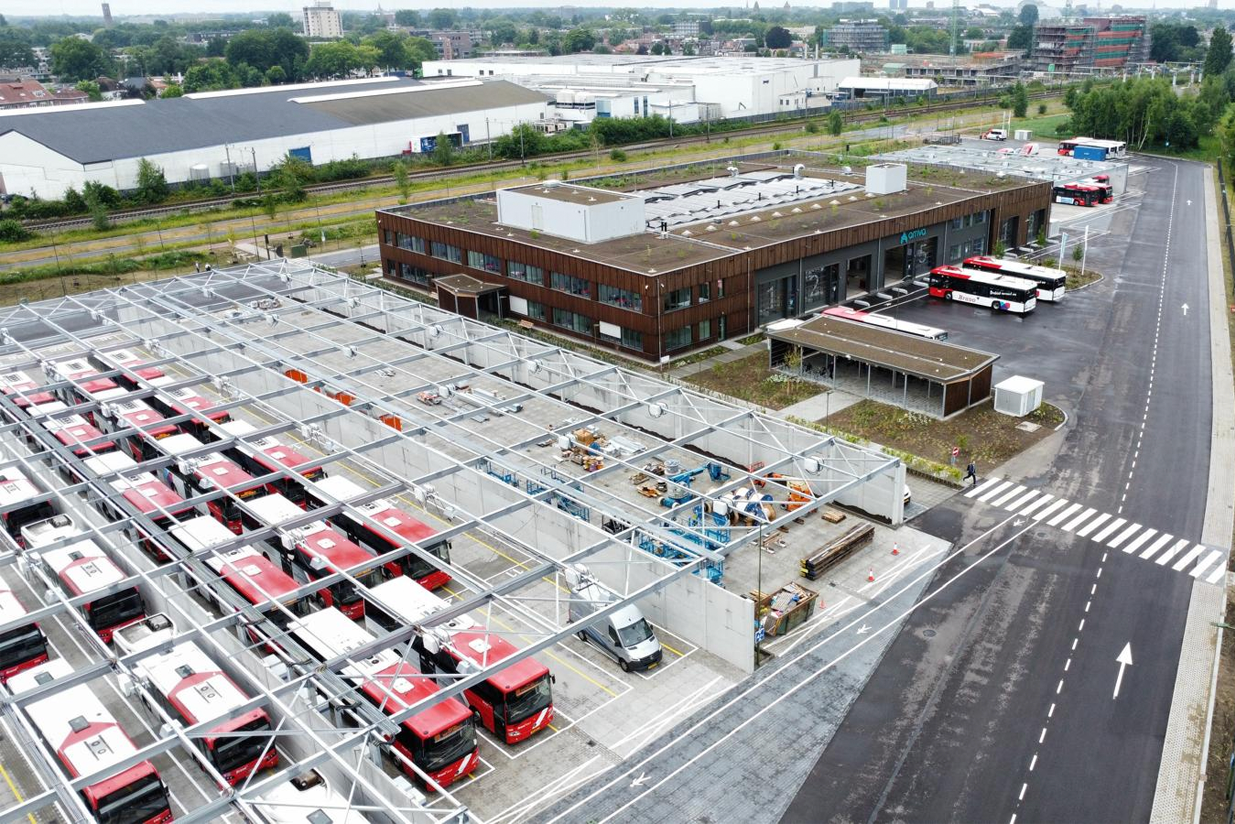 Arriva busremise luchtfoto