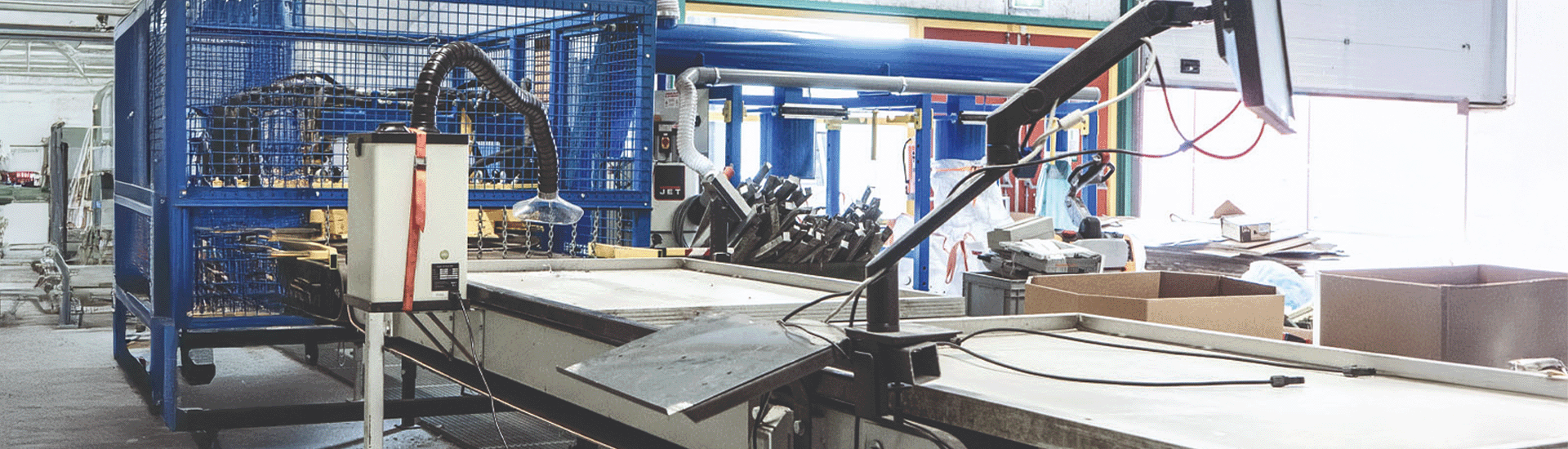 De knabbelaar van Caparis in werking