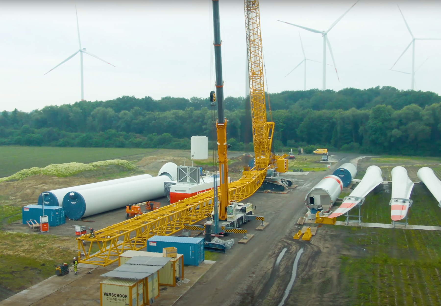 Windpark in aanbouw