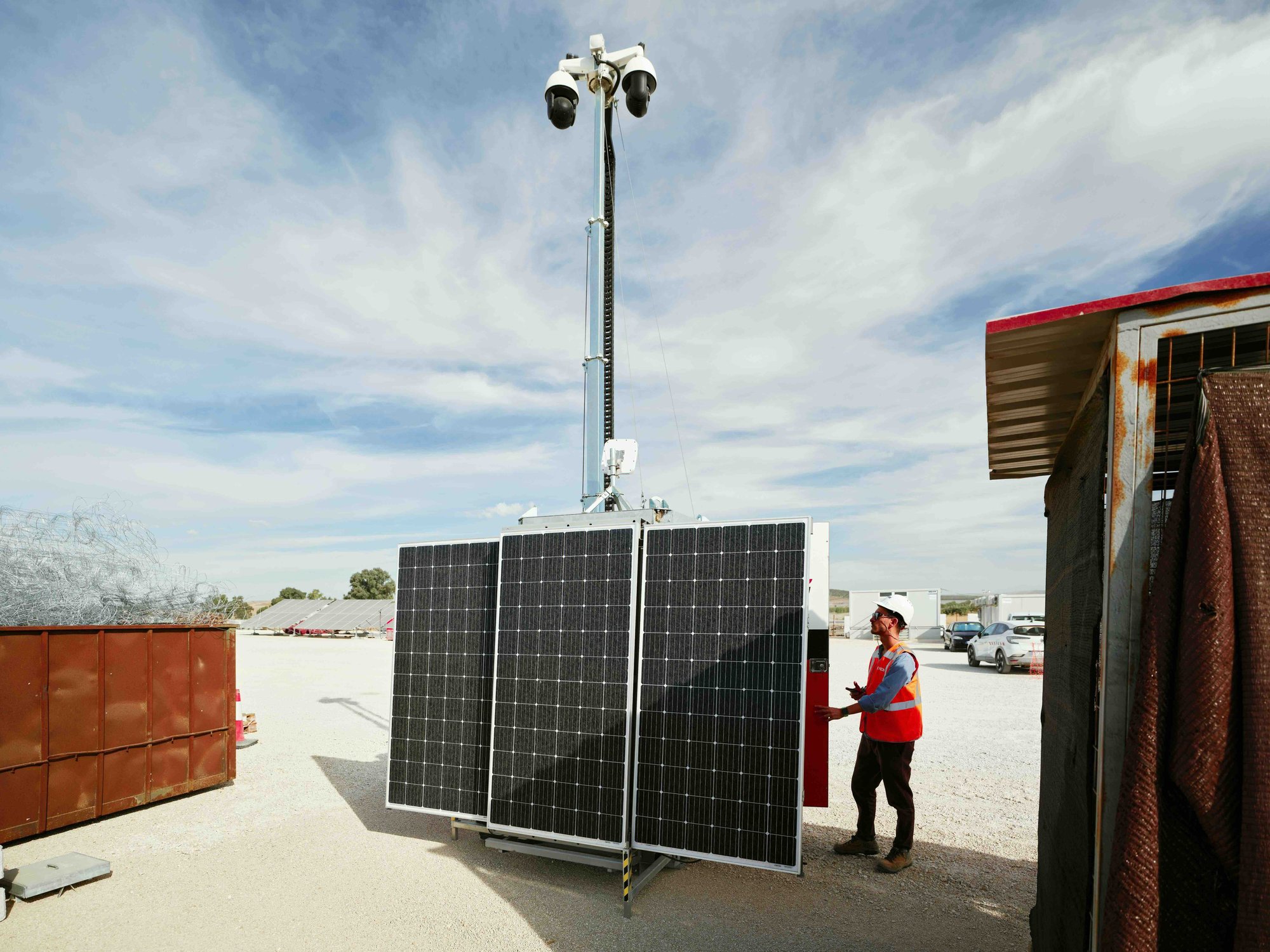 Caméra UFO Titan sur chantier BTP