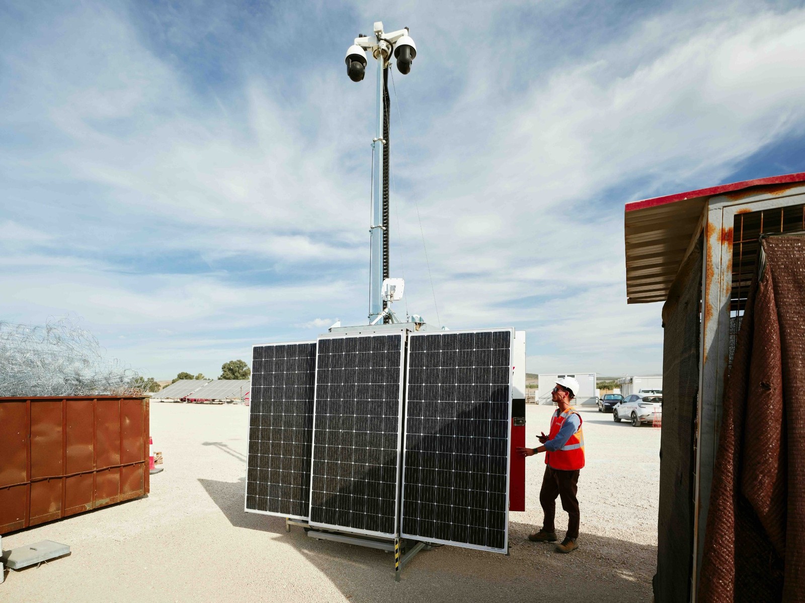 Caméra UFO Titan sur chantier BTP