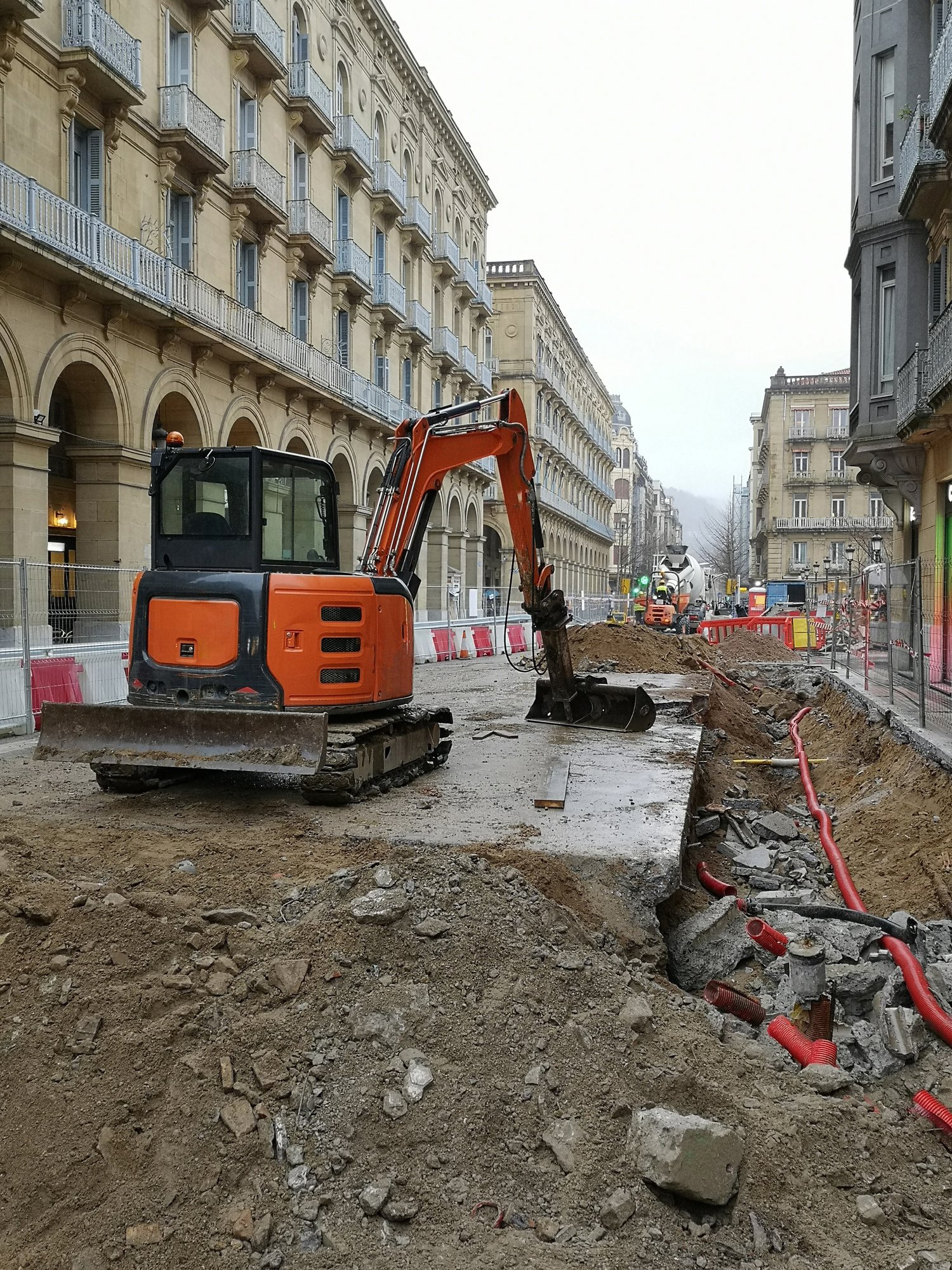 Travaux tram urbain