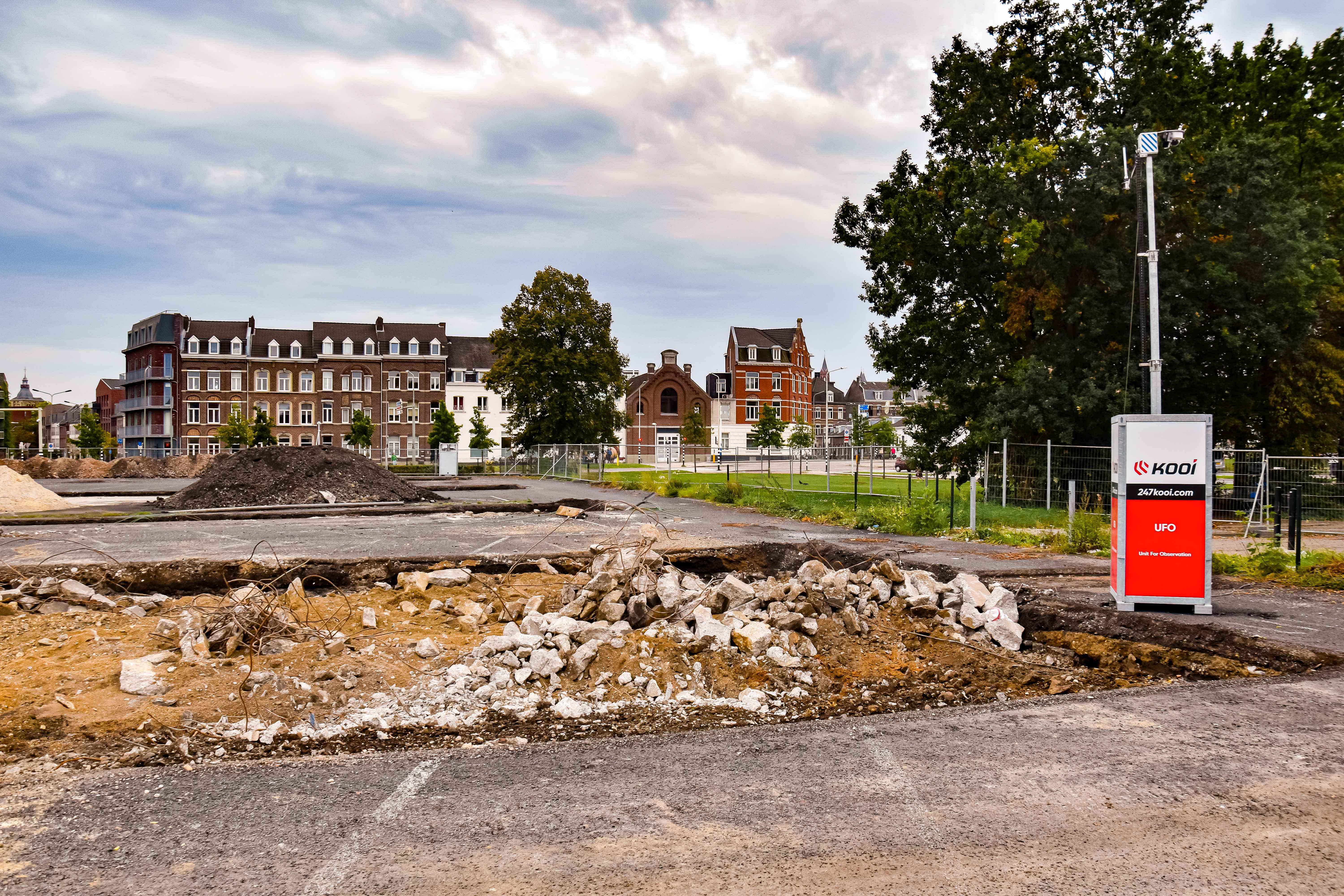 When is temporary camera surveillance the best choice for construction site security?