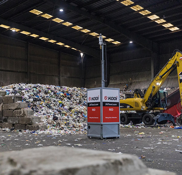 Early fire detection with Kooi RED at Grundon Waste Management