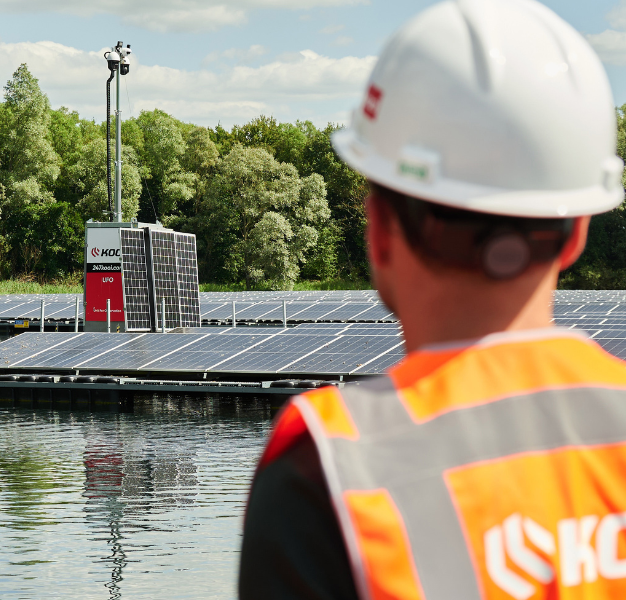 Sécuriser un chantier solaire flottant